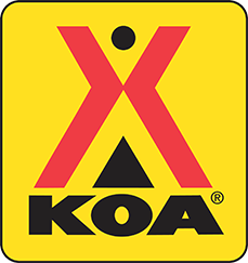 Milton KOA White Logo